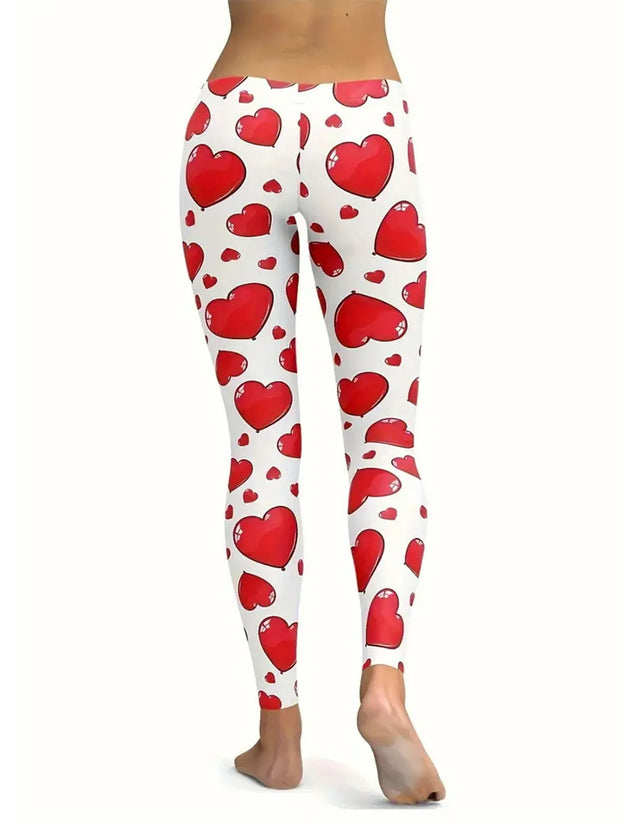 Heart Print Skinny Pants www.nizzadesign.com