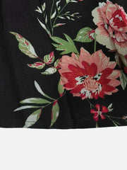 Plus Size Floral Flare Sleeve Dress www.nizzadesign.com