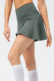 High Waist Wide Waistband Active Skirt www.nizzadesign.com