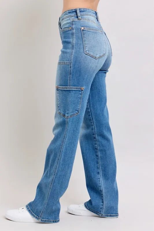 Judy Blue Full Size High Waist 90's Straight Jeans Plus Size www.nizzadesign.com