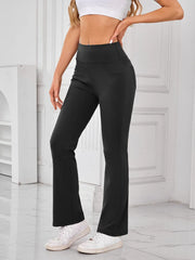 Lovelet High Waist Active Pants with Pockets Black www.nizzadesign.com