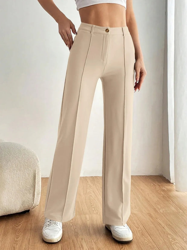 High Waist Wide Leg Pants www.nizzadesign.com