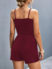 Scoop Neck Romper with Pockets www.nizzadesign.com