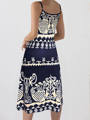 Tropical Leaf Print Halter Neck Mini Dress with Cutout Detail www.nizzadesign.com
