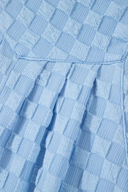 Checkered Pocketed Wide Leg Overalls www.nizzadesign.com