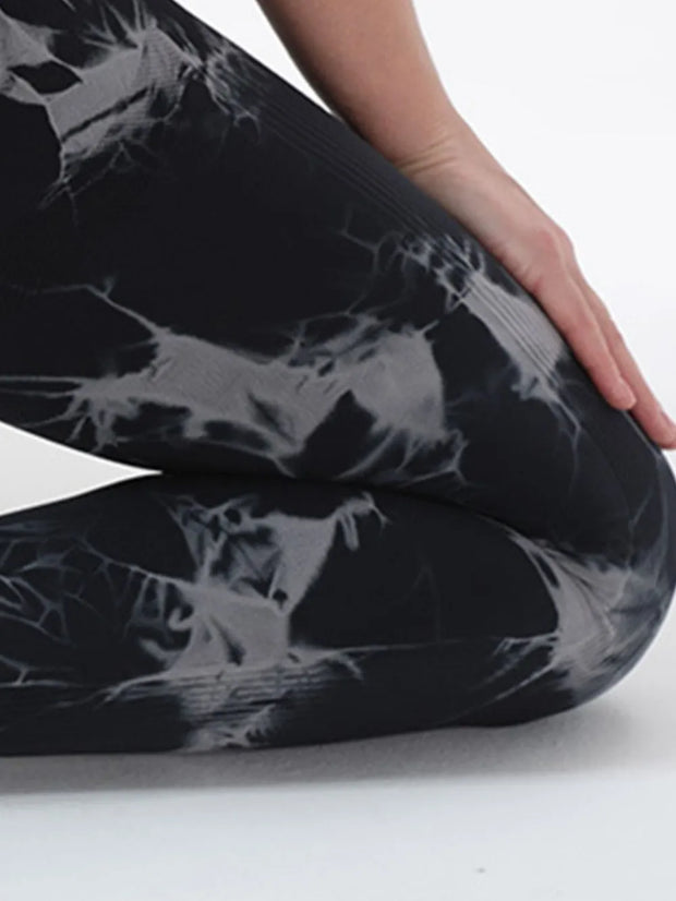 Tie-Dye High Waist Active Leggings www.nizzadesign.com