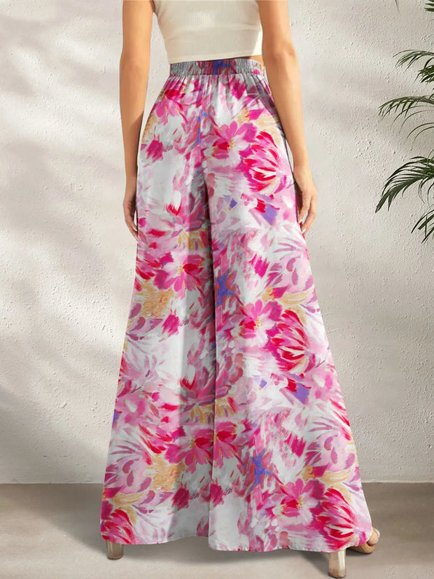 Printed Wide Leg Pants www.nizzadesign.com