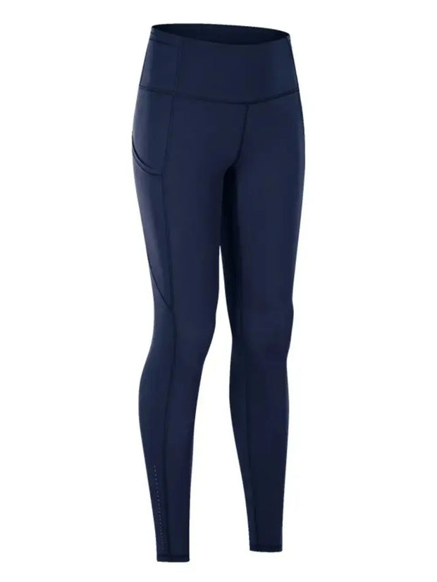 Wide Waistband Sports Leggings Navy www.nizzadesign.com