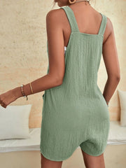 Full Size Scoop Neck Romper with Pockets www.nizzadesign.com