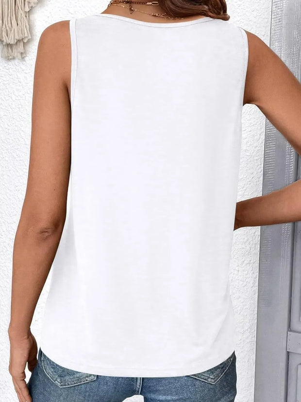 Ruched V-Neck Tank www.nizzadesign.com