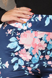 Plus Size Floral Print Legging www.nizzadesign.com