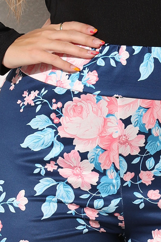 Plus Size Floral Print Legging www.nizzadesign.com