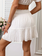 Frill Tiered Mini Skirt www.nizzadesign.com