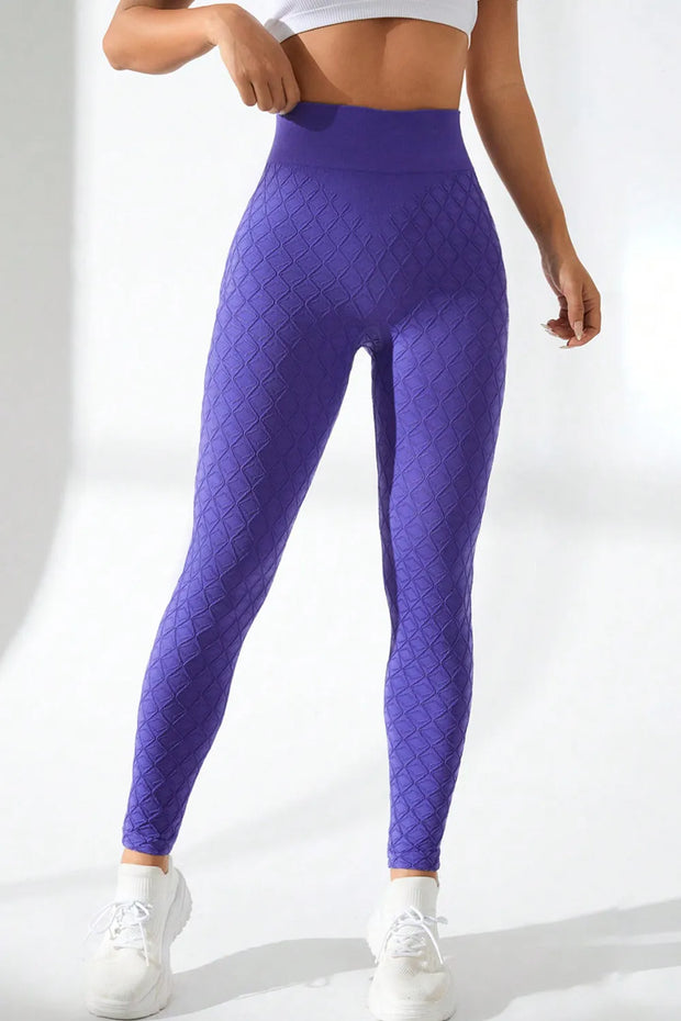 High Waist Active Leggings Blue Purple www.nizzadesign.com