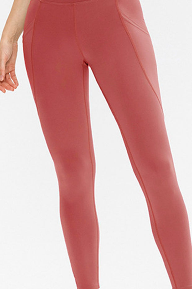 Slim Fit Long Active Leggings with Pockets www.nizzadesign.com