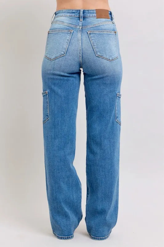 Judy Blue Full Size High Waist 90's Straight Jeans Plus Size www.nizzadesign.com