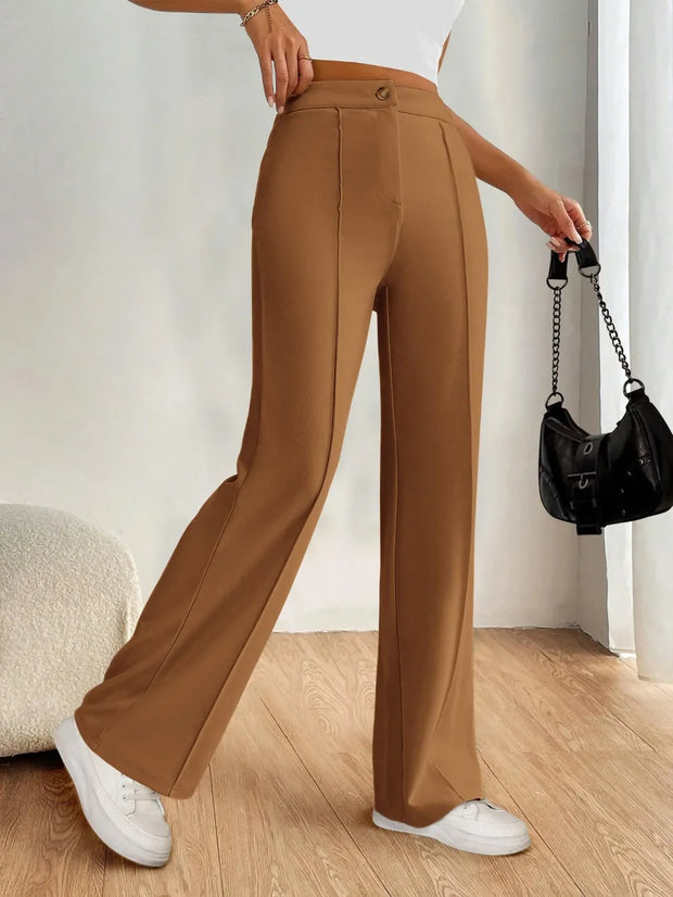 High Waist Wide Leg Pants www.nizzadesign.com