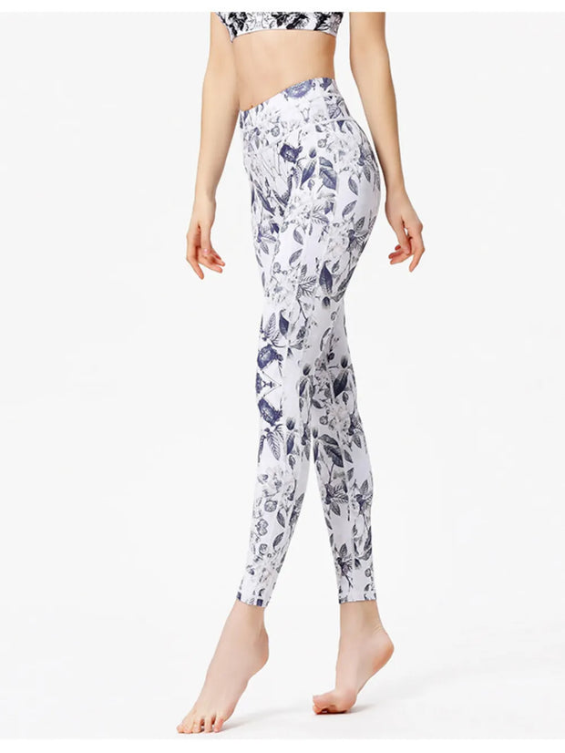 Printed Active High Waist Leggings www.nizzadesign.com