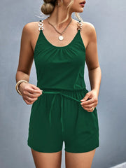 Scoop Neck Romper with Pockets www.nizzadesign.com