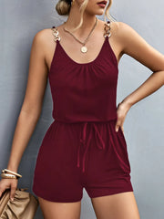 Scoop Neck Romper with Pockets www.nizzadesign.com