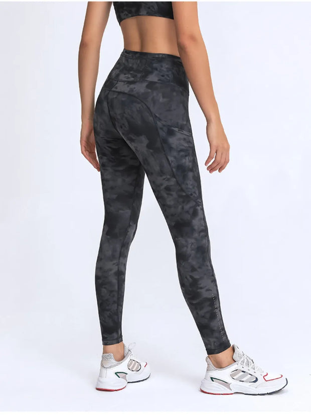 Millennia Wide Waistband Leggings with Pockets www.nizzadesign.com