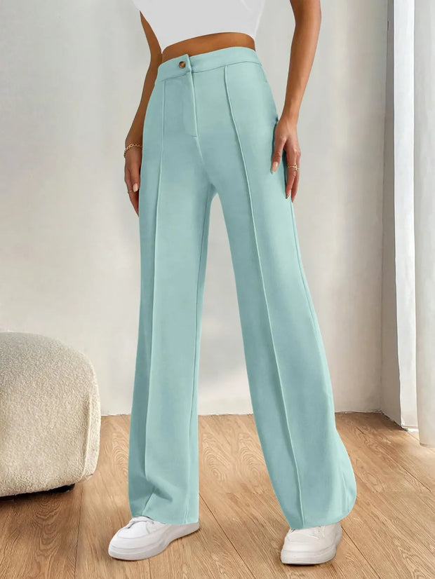 High Waist Wide Leg Pants www.nizzadesign.com