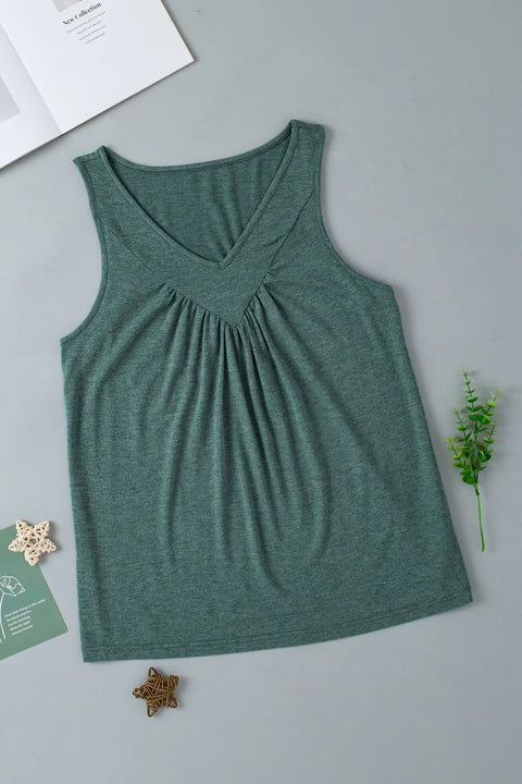 V-Neck Wide Strap Tank www.nizzadesign.com