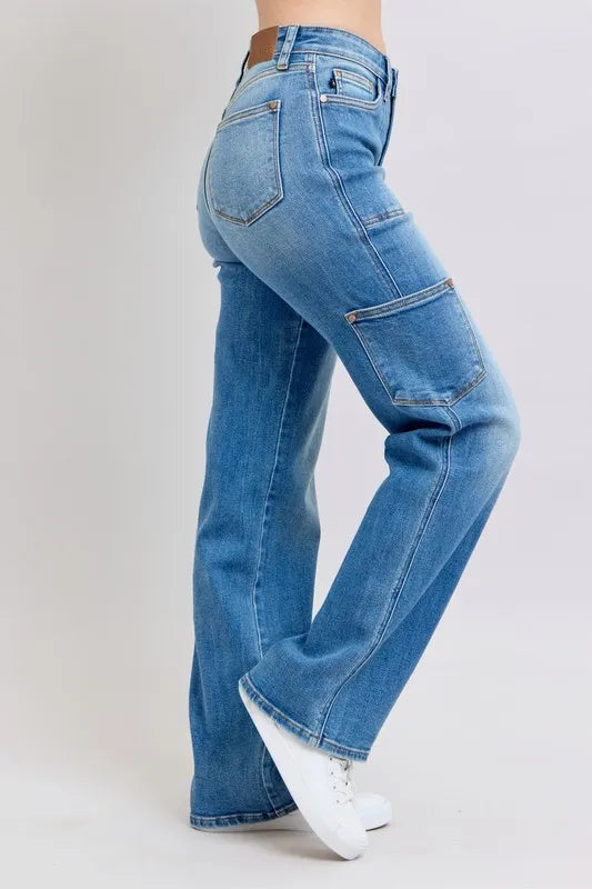 Judy Blue Full Size High Waist 90's Straight Jeans Plus Size www.nizzadesign.com