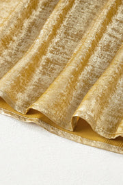 Metallic Gold Short Sleeve Casual Blouse www.nizzadesign.com
