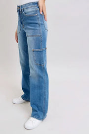 Judy Blue Full Size High Waist 90's Straight Jeans Plus Size www.nizzadesign.com