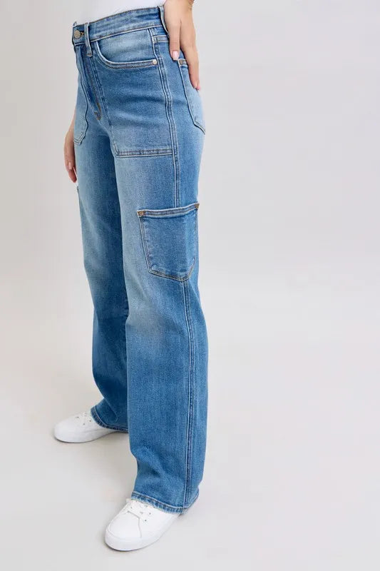 Judy Blue Full Size High Waist 90's Straight Jeans Plus Size www.nizzadesign.com