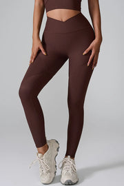 High Waist Active Leggings Brown www.nizzadesign.com