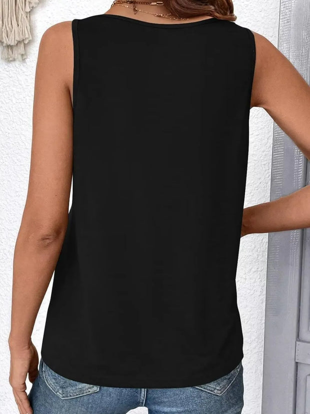 Ruched V-Neck Tank www.nizzadesign.com