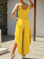 Wide Strap Wide Leg Jumpsuit www.nizzadesign.com