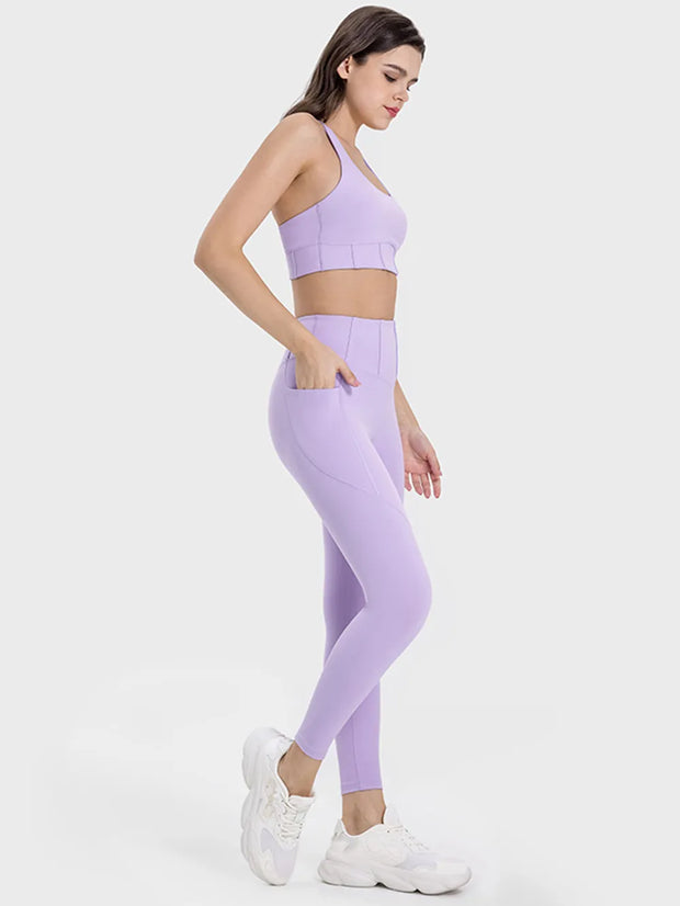 Millennia Pocketed High Waist Active Leggings www.nizzadesign.com