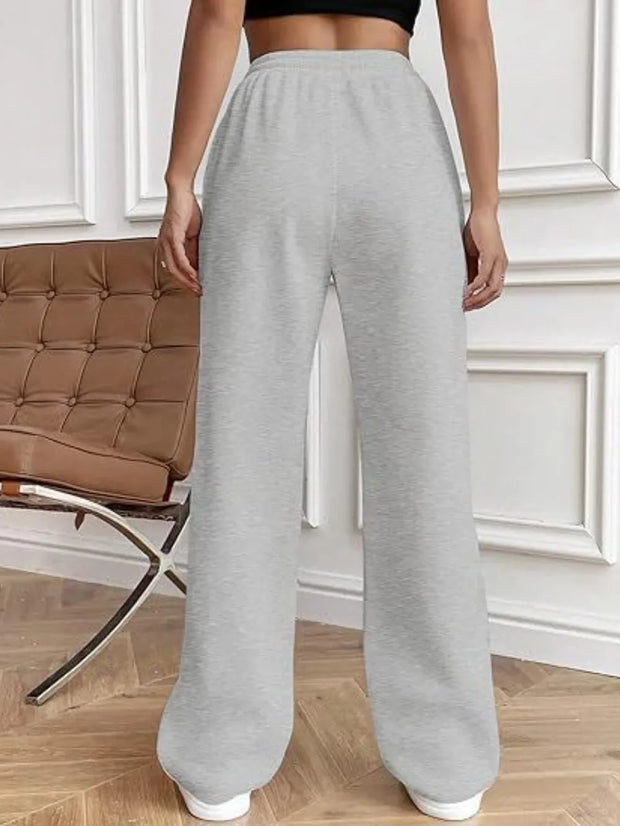 Drawstring Wide Leg Pants with Pockets www.nizzadesign.com