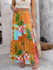 Devine Drawstring Printed Wide Leg Pants www.nizzadesign.com