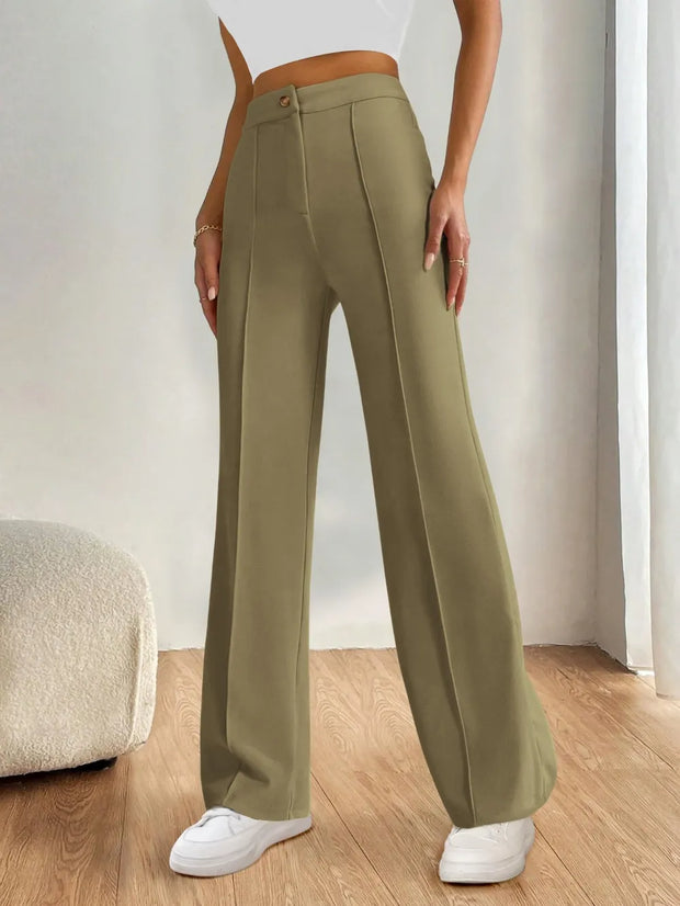 High Waist Wide Leg Pants www.nizzadesign.com