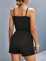 Scoop Neck Romper with Pockets www.nizzadesign.com